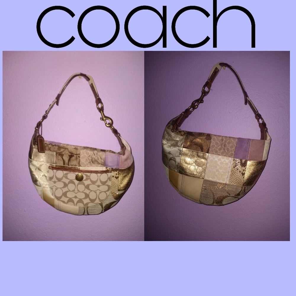 Coach patchwork bag EUC